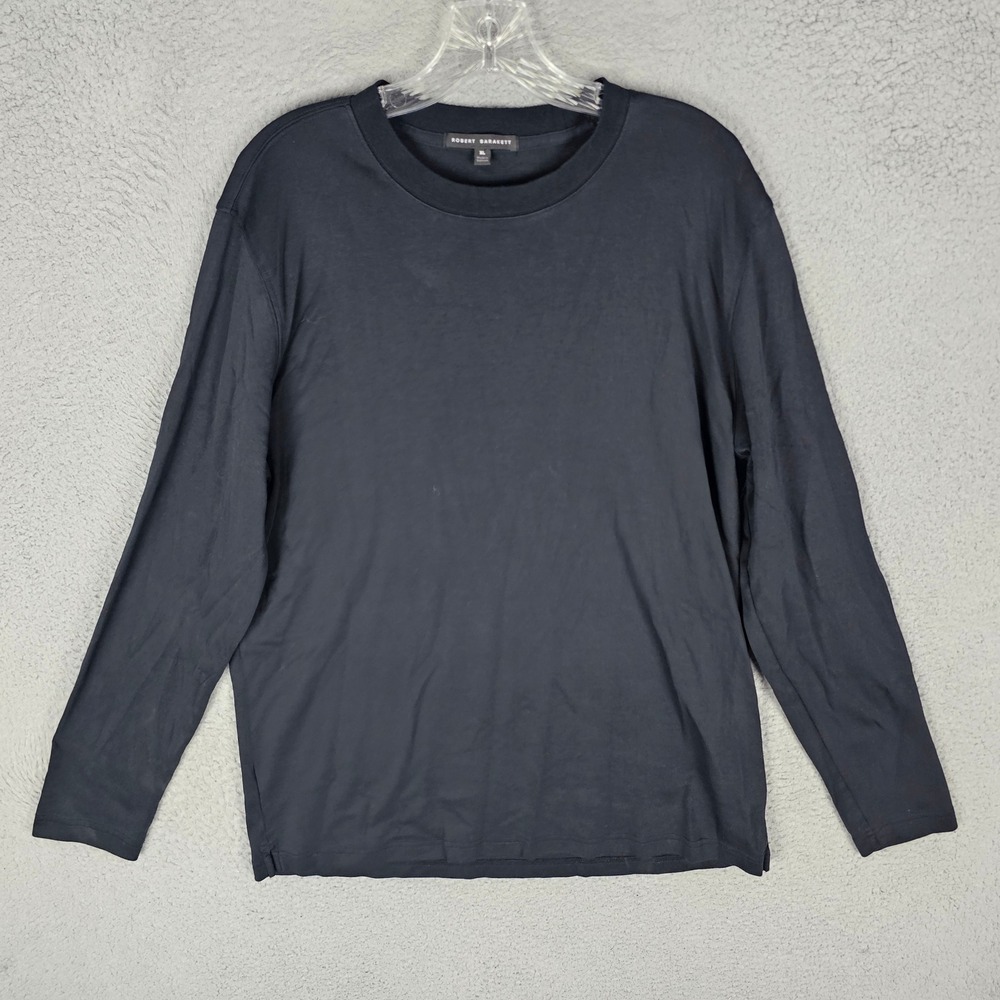 Robert Barakett T-Shirt Men XL Black The Barakett High Crew RB82247 Butter Soft